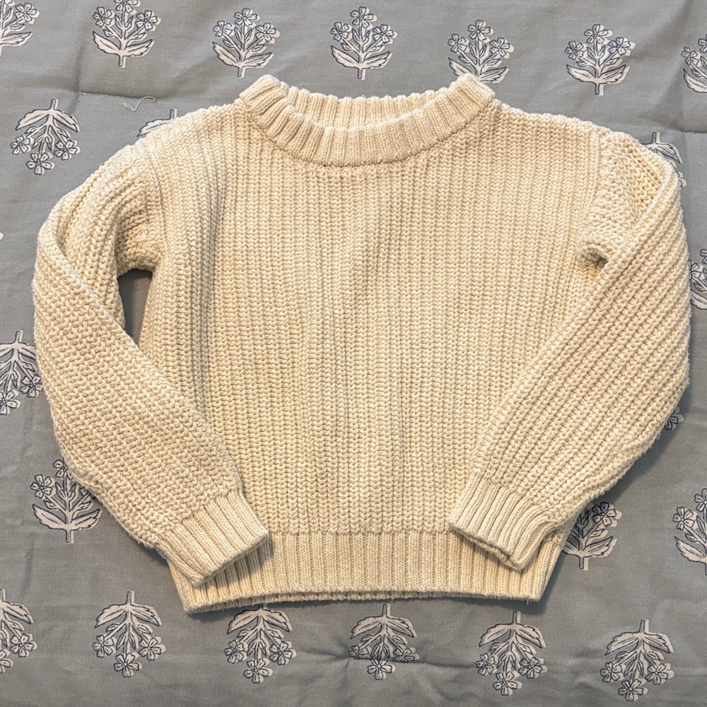 Elegant Cream Knit Sweater